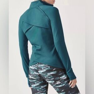 Sm Fabletics kimmy baltic teal green perfect condition performance track jacket